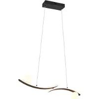 TRIO Lighting Hänglampa Napoli, dimbar, Svart, Vardagsrum / matsal, Metall, Modern, Pendellampa