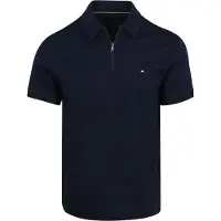 Tommy Hilfiger Regular Fit Interlock Knit Zip Polo Shirt