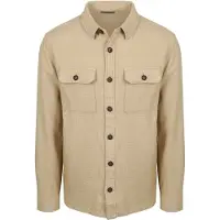 Suitable Overshirt Structure Beige Storlek