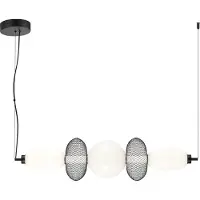 Milagro Lighting Pendellampa Arame , Svart, Vardagsrum / matsal, Glas, Modern