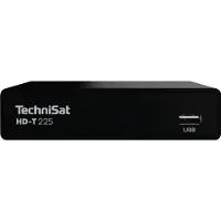 Technisat HD-T 225, Terrestrial (marksänd), HD, DVB-T, DVB-T2, H.265, HEVC, Svart, Digital