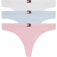 Tommy Hilfiger Underwear String 'Heritage' marinblå / himmelsblå / ljusrosa / off-white