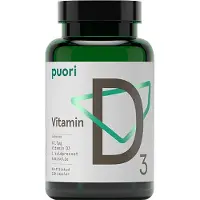 Puori D3-Vitamin + Kokosolja 120 kapslar