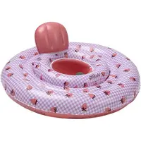 Swim Essentials Babybadring - 69x25 cm - Strawberry Fält - - One Size - Badring