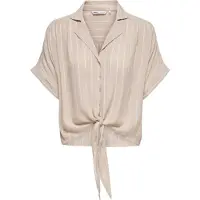 ONLY Blus 'ONLPaula' greige / vit