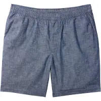 Calvin Klein Jeans Cotton Chambray Drawstring Shorts