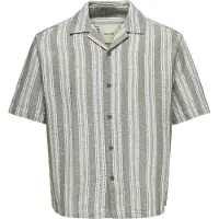 Only & Sons Skjorta 'ONSWALKER' oliv / pastellgrön