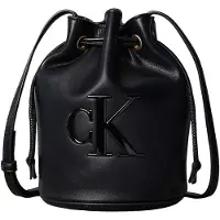 Calvin Klein Small Signature Monogram Bucket Bag