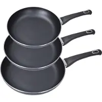 EDM Set Med Bas-stekpannor Med Non-stick-beläggning 3 Enheter