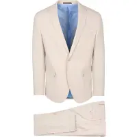 Suitable BASE Kostym Ecru Beige Off-White Storlek