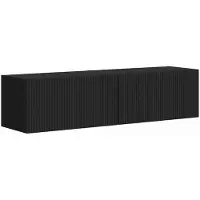 vidaXL TV Vägghylla 2 pcs Svart 60 x 31 x 29,5 cm Konstruerat trä