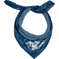 Calvin Klein Scarf 'Graphic Print Lightweight' safir / vit