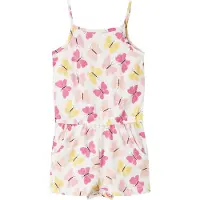 Name it Sommardräkten - NmfVigga - Bright White/Rosa Fluga - - 3 år (98) - Sommardräkt