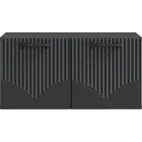 vidaXL Väggmonterad TV-bänk Svart 59,5 x 31 x 30 cm Konstruerat trä