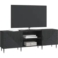 vidaXL TV-skåp Svart 150 x 31 x 50 cm Konstruerat trä