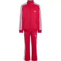 Adidas Träningsoverall 'Firebird' röd / vit
