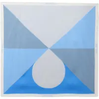 Calvin Klein Square Satin Colour Block Bandana Scarf