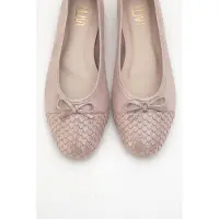 Forever & Always Copos Läder Rosett Tå Ballerina