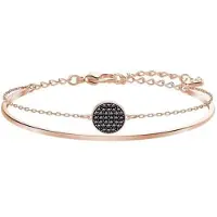 Swarovski Ginger Rund Logotyp Två-i-ett Tvinnsnodd Armband Damarmband Roséguld 5389046 Box (Random Color)