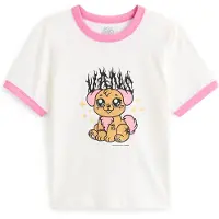 Vans T-shirt 'Puppy Ringer' pueblo / ljusrosa / svart / vit