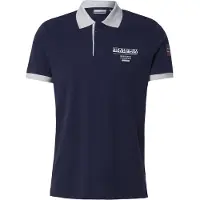 Napapijri T-shirt 'EMBERS' marinblå / vit