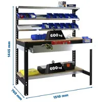 Simonwork (bancos De Trabajo) Bt1 Box Arbetsbänk 1445x1510x760 Mm