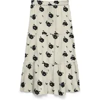 Vero Moda Kjol 'VMDICTHE' ljusbeige / ljusblå / svart