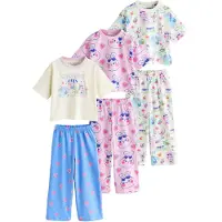 Next Pyjamas himmelsblå / gräsgrön / rosa / off-white