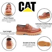 CAT () Herr Mörkbrun Läder Lågskurna Stövlar - Colorado Boat Lo