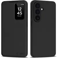 Tech-Protect Samsung Galaxy A57 Smart Clear View Flip Skal med kortplats - Svart