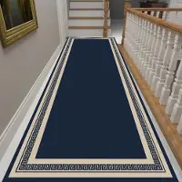 Super Six Geometrisk vardagsrumsmatta Korridor Hallmatta Heminredning Kristallvelour Halkfri Kökssovrumsmatta Dörrmatta 60x200cm