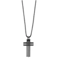 Swarovski Bengal Cross PVD Metallhalsband Herrhalsband Svart 5070473 Box+Shopping Bag
