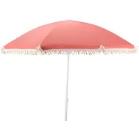 Basics Strandparasoll Med Tofsar