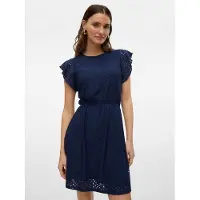 Vero Moda Tassa Frill ärmlös Kort Klänning