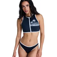 Roxy The Retro Essentials Crop Top Bikinitopp