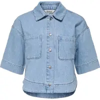 ONLY Blus 'ONLCleo' blå denim