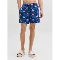 Jack & Jones Badshorts 'JPSTMaui' marinblå / royalblå / rosa