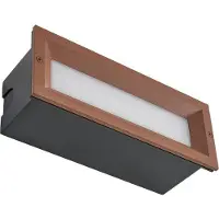 LUCANDE Utomhusbelysning , Lachlain, Brun / rost, Balkong, Aluminium, Modern