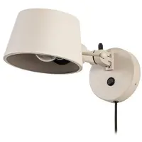 LUCANDE Vägglampa Silka , Creme / bärnsten, Vardagsrum / matsal, Metall, Modern, Vägglampa, vägglampa inomhus