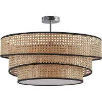 LUCANDE Taklampa Elowen , dimbar, Ljust trä, Vardagsrum / matsal, Bambu, Modern, Taklampa