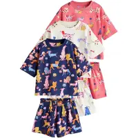 Next Pyjamas nattblå / ljusblå / rosa / vit