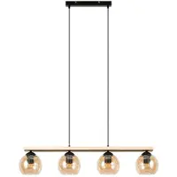 LINDBY Taklampa , Enrique, dimbara, Trä, Vardagsrum, Glas, Modern