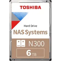 Toshiba N300 NAS - Hårddisk - 6 TB - inbyggd - 3.5" - SATA 6Gb/s - 7200 rpm - buffert: 512 MB