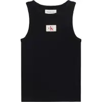 Calvin Klein Jeans Topp 'Monologo Patch Tank' svart