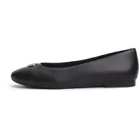 Tommy Hilfiger TH Monogram Plaque Leather Ballerinas
