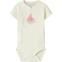 Name it Omlottbody k/ä - NbfVubie - Cloud Dansare/Watermelon m. - - 62 - Body K/Ä