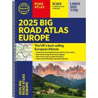 2025 Philip's Big Road Atlas of Europe