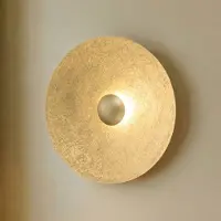 Sigma LED vägglampa Sole M , Mässing / guld, Vardagsrum / matsal, Metall, LED-vägglampa, vägglampa inomhus