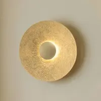 Sigma LED vägglampa Sole S , Mässing / guld, Vardagsrum / matsal, Metall, LED-vägglampa, vägglampa inomhus