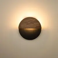 Sigma LED vägglampa Luna S , Svart, Vardagsrum / matsal, Metall, Modern, LED-vägglampa, vägglampa inomhus
